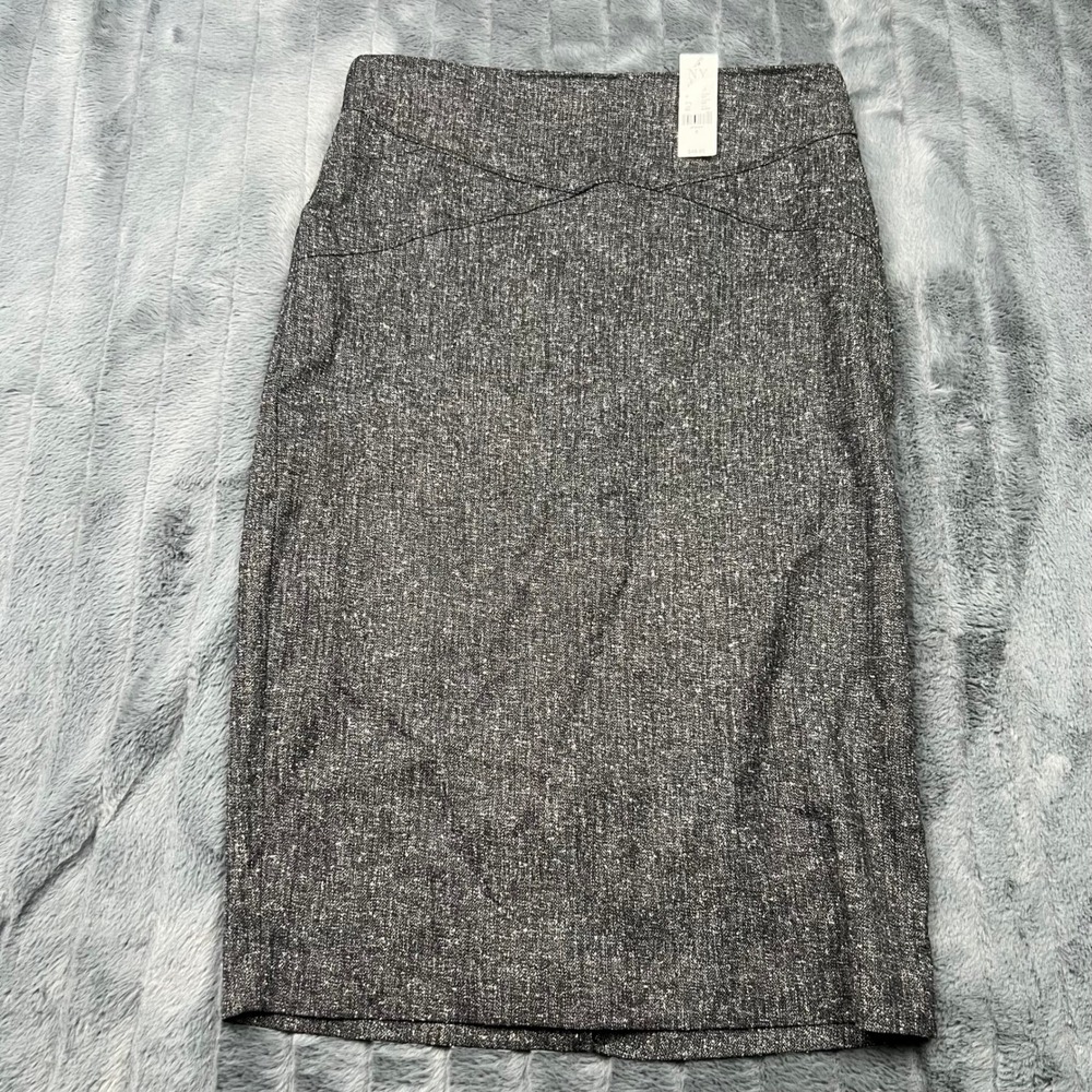 New York & Company 7th Avenue Gray Tweed Pencil Skirt Size 6 NWT 3776